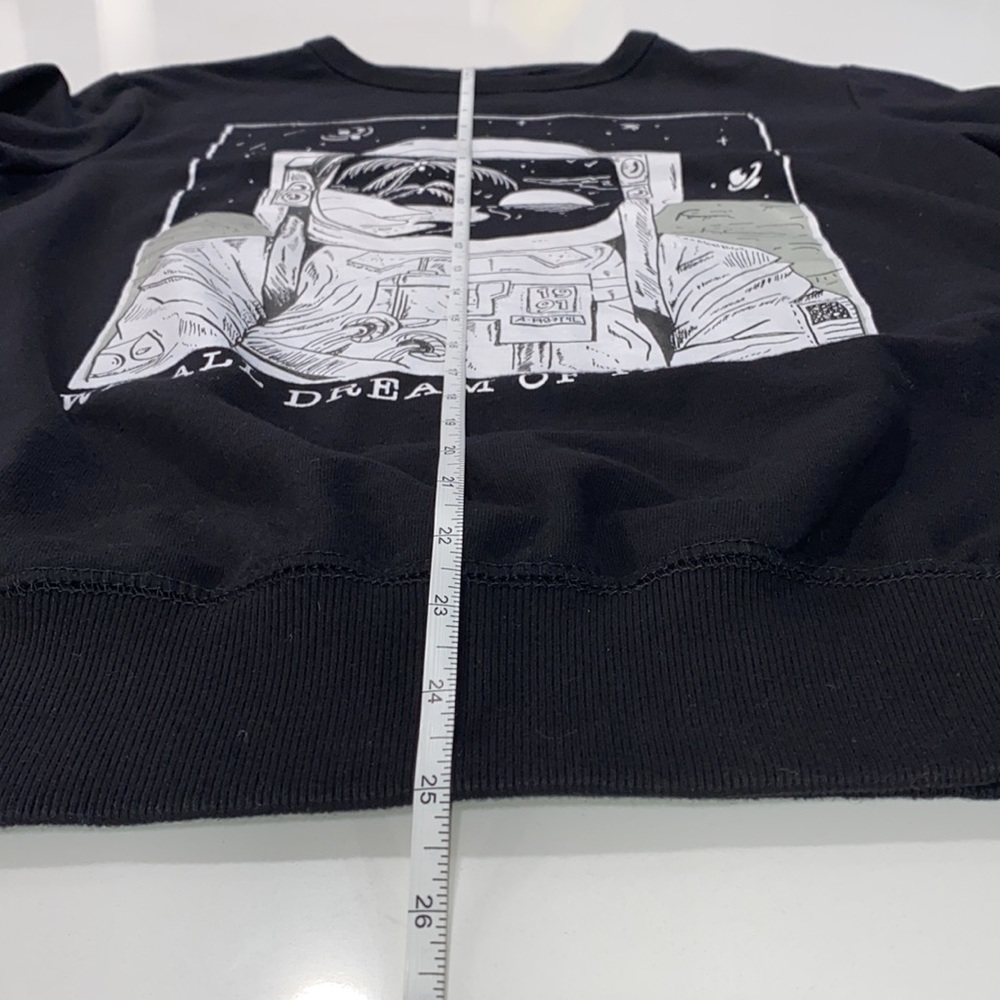 Pull & Bear We All Dream of Far Away Astronaut Outer Space Pullover‎ Sweatshirt - Picture 6 of 7